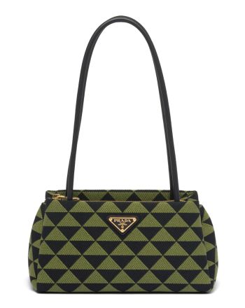 Prada Small Embroidered Fabric Prada Symbole Bag