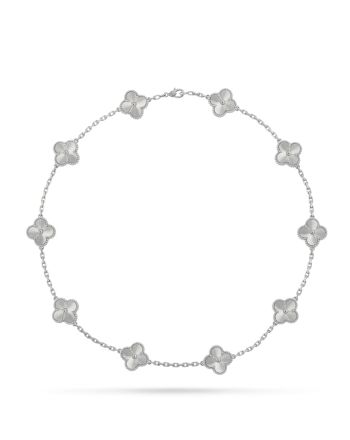 Van Cleef & Arpels Women's Vintage Alhambra Necklace, 10 Motifs