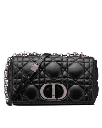 Christian Dior Medium Dior Caro Bag Black